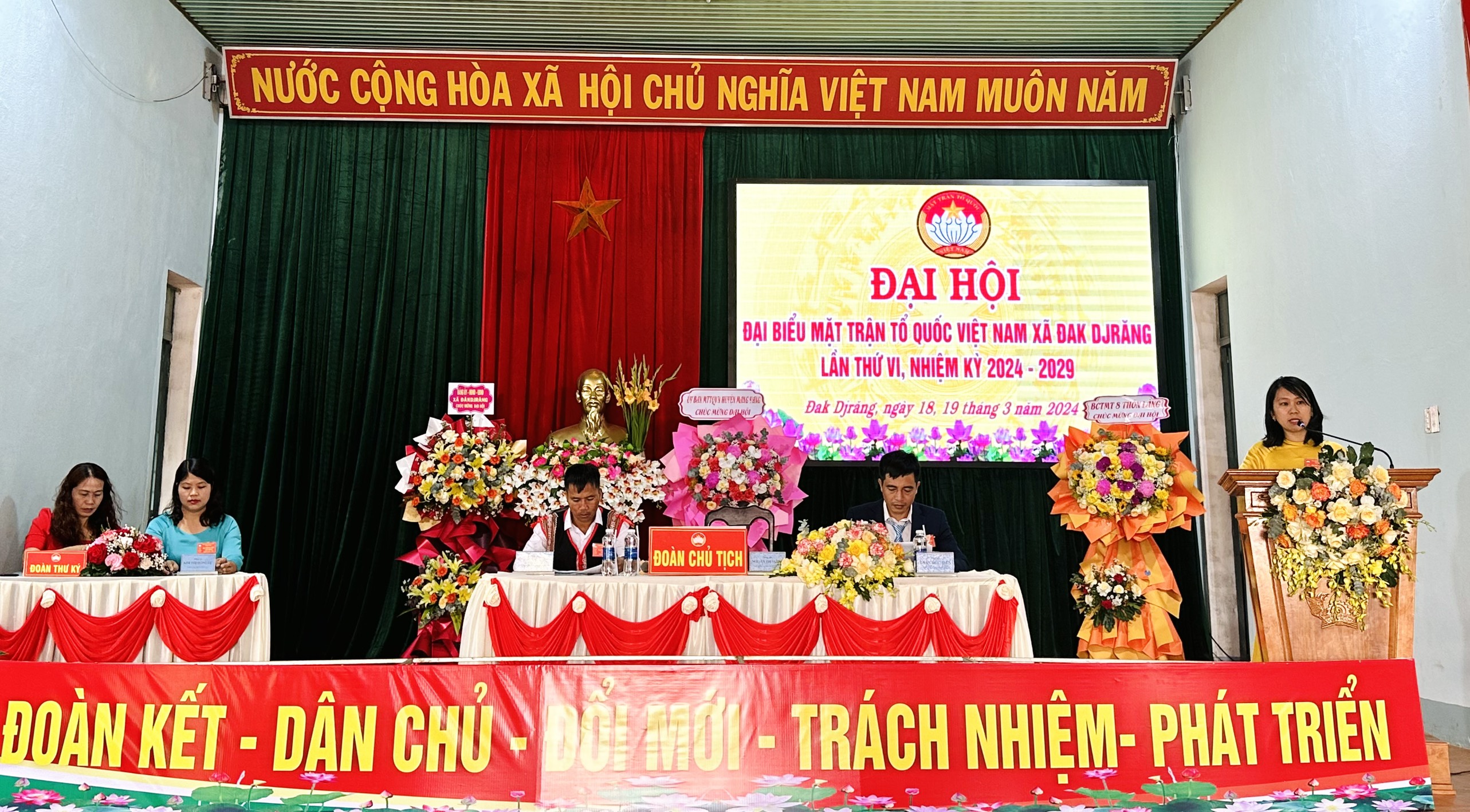 Article Đại hội đại biểu MTTQ Việt Nam xã Đak Djrăng lần thứ VI, nhiệm kỳ 2024 - 2029