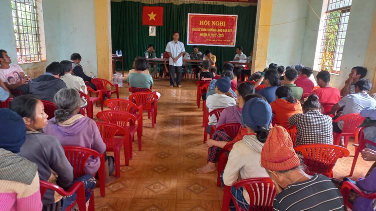 Xã Đăk Trôi tổ chức thành công Bầu cử trưởng thôn nhiệm kỳ 2022-2025