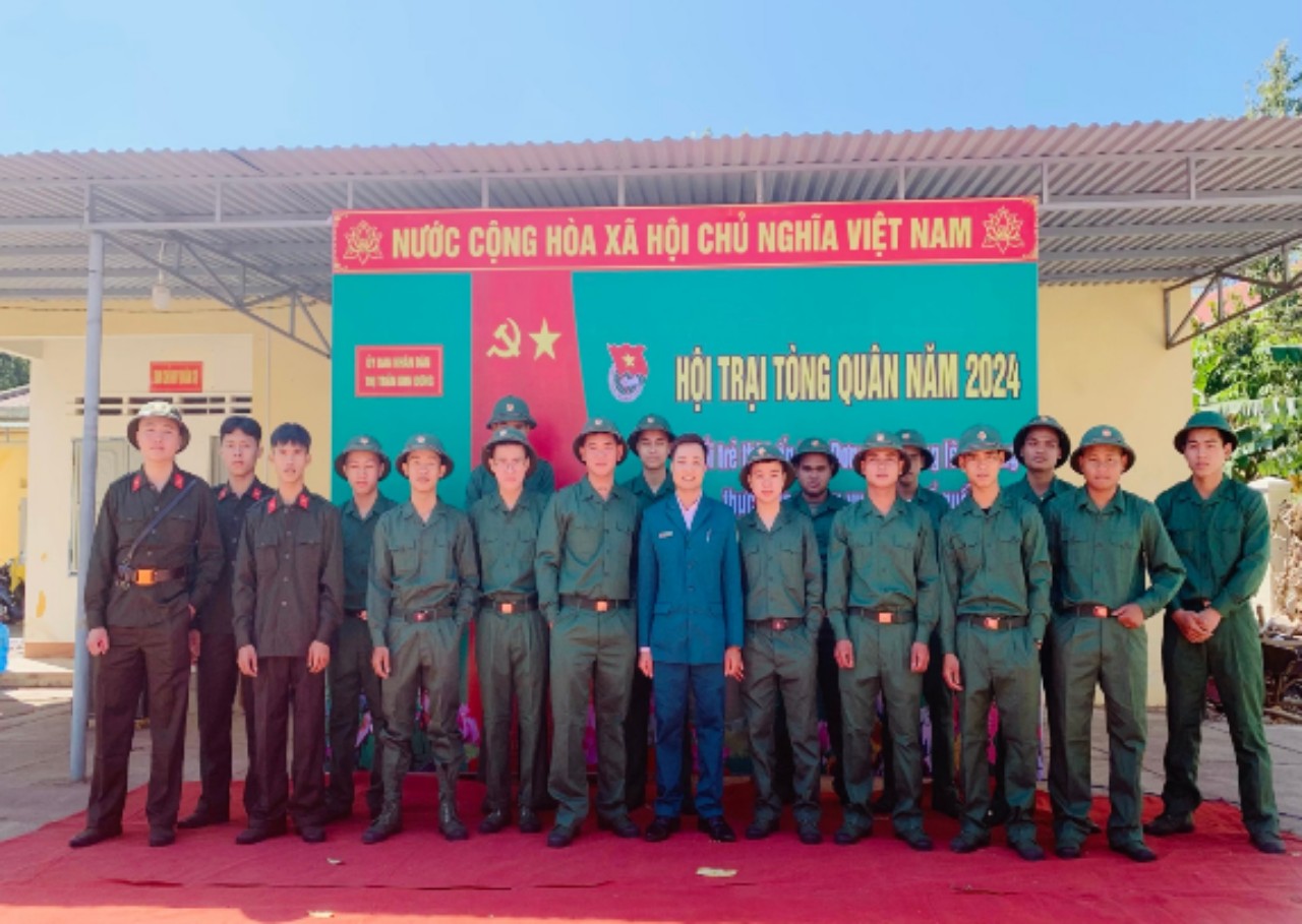 UBND thị trấn Kon Dơng tổ chức hội trại Tòng quân năm 2024